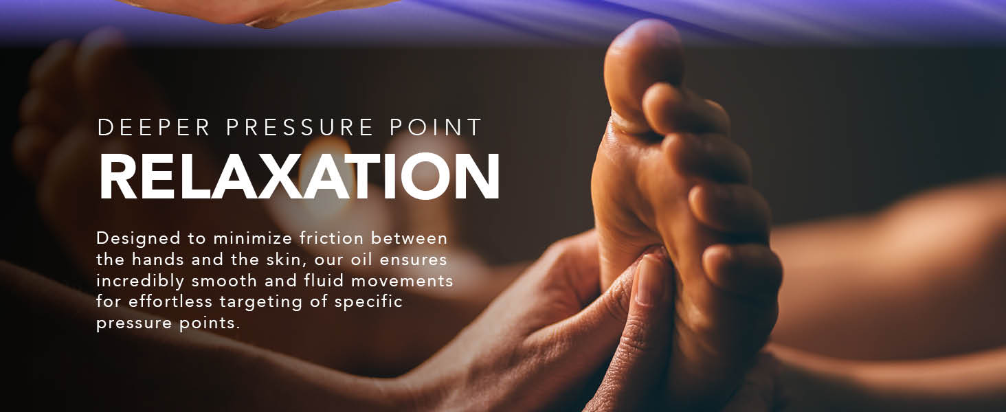 Deep pressure point relaxation massage oil
