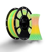 iBOSS Rainbow Filament Multicolor PLA+ Filament 1.75mm Shiny Color Changing 3D Printer Filament 1...