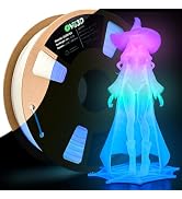 OVV3D Glow in The Dark Filament, Multicolor Glow PLA Filament 1.75mm +/- 0.02mm for 3D Printing, ...