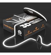 Shine Decor 3D LED Neon Rope Lights AC 120V, Top & Side Bend 400LM Dotless, No Driver IP65 Waterp...
