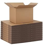 CRUGLA 40 Packs 8x6x6 Shipping Boxes Corrugated Cardboard Boxes Shipping Box for Business Packagi...