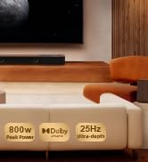 Hiwill-Audio 5.3.4 Flagship Dolby Atmos Soundbar, 15 Drivers, Acoustic Triple-Band Driver Archite...
