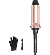 Hahahope 2 Inch Curling Iron, Extra Large Barrel for Big Beach Waves | Clamp-free 2 inch barrel c...