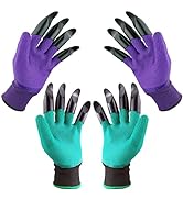 DCCPAA Garden Gloves with Claws,Claw Gardening Gloves for Digging,Planting, Weeding, Seeding-Wate...