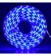 iNextStation 12V LED Light Strip IP65 Waterproof Blue LED Strip Lights 16.4ft/5m Cuttable 300 SMD...