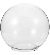 Uonlytech 70mm Opening Hole Lighting Fixture Replacement Glass Globe Shade Clear Glass Lamp Shade...
