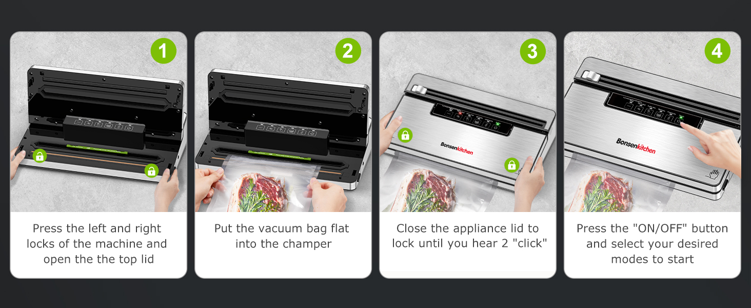 Bonsenkitchen Vacuum Sealer for Food