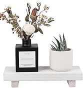 Small Wood Tray Pedestal Stand Farmhouse Bathroom Decor Decorative Wooden Riser Kitchen Soap Dish...