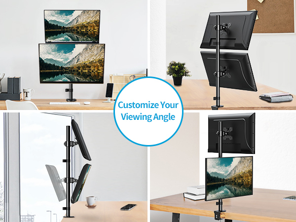 stacked monitor mount