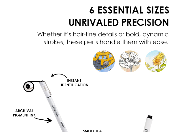 fineliner pens