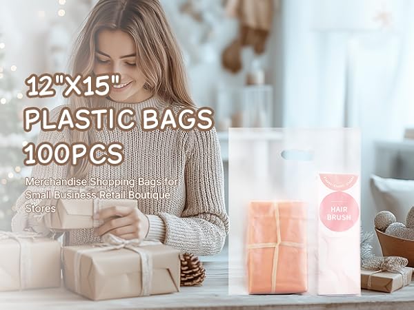 clear bags with handles