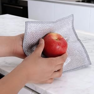 wire dishwashing rag