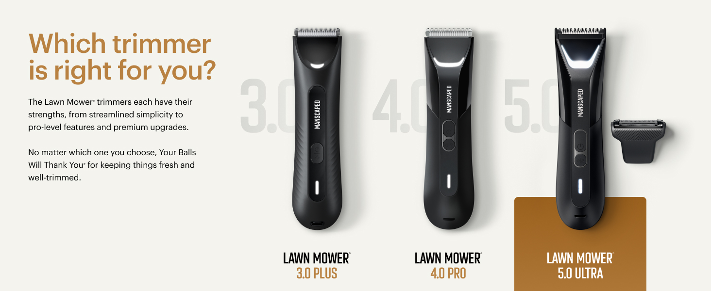 manscaped lawn mower groin body hair trimmer clipper foil travel
