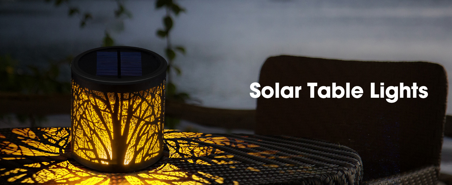 Solar table lamp