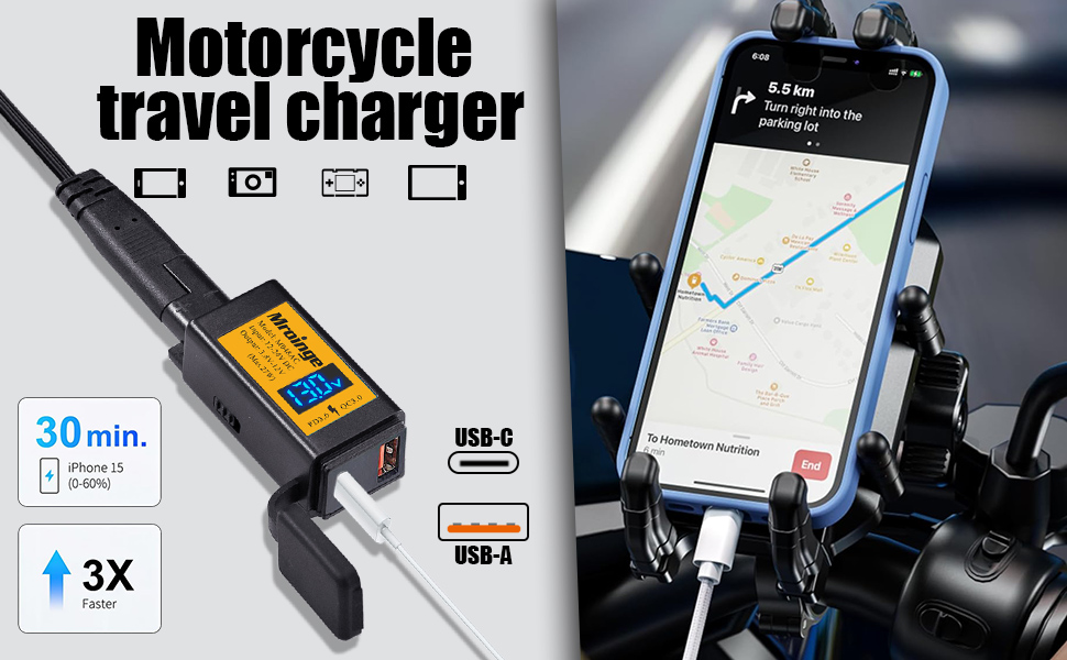 Motorcycle USB Charger 048ac