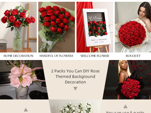 12pcs red roses