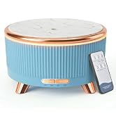 500ML Large Capacity Essential Oil Diffuser, Ultrasonic Aromatherapy Diffuser with 7 Color LED Li...