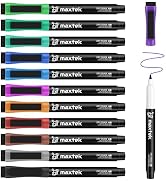 maxtek Magnetic Dry Erase Markers Ultra Fine Tip, 0.7mm Extra Fine Point Thin Dry Erase Markers w...