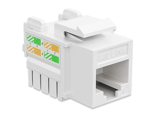 Iwillink RJ45 CAT6 keystone Jack White