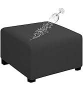 Easy-Going 100% Dual Waterproof Stretch Ottoman Cover 40x40x15inch Square Folding Storage Stool F...