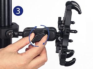 rotatable phone holder for polaris ranger,phone holder for Yamaha YTF,polaris phone mount holdr