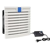 150mm×150mm Cabinet Ventilator Filter Kit with Powerful 120mm x 38mm Cooling Fan and Adjustable S...