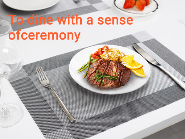 To dine with a sense of ceremony