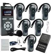 EXMAX-EX-318 2.4G Wireless Whisper Acoustic Transmission Tour Guide System Ear-hook Receiver for ...