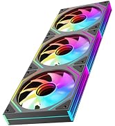 Jungle Leopard Prism4 Ultra X3 120mm PC ARGB Computer Case Fans|Infinity Mirror|Daisy-Chain|4 PIN...