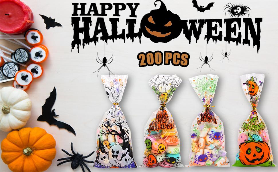 Halloween cellophane bags