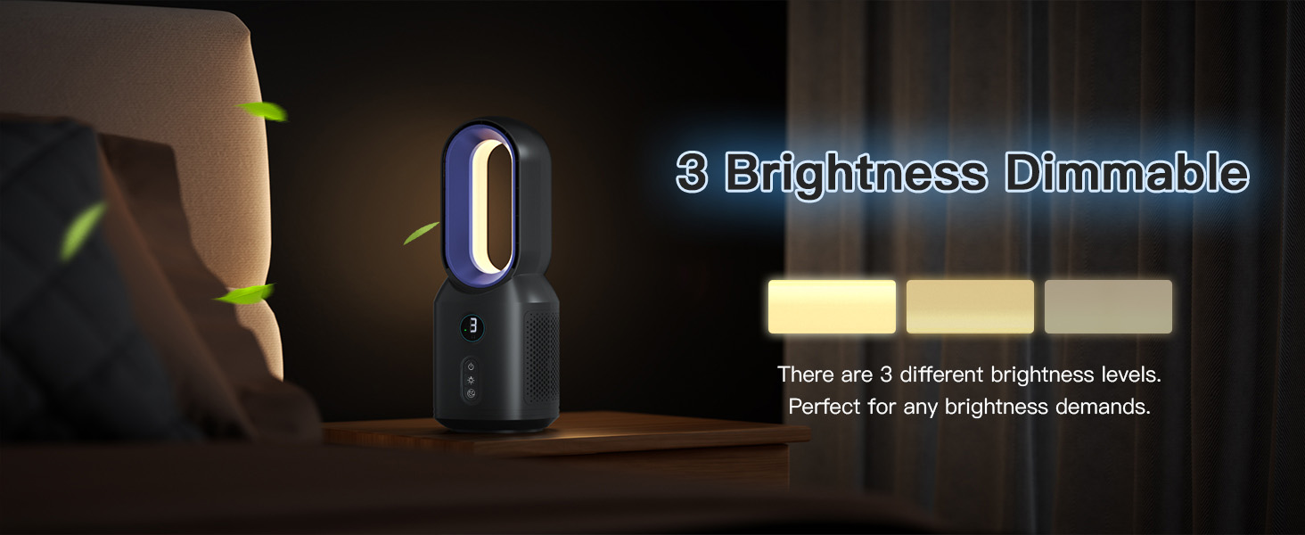 Bladeless desk fan