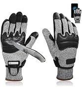 Intra-FIT Professional Needle Puncture Resistant Duty Gloves,Anti-Cut/Slash,ANSI A9,Touchscreen g...