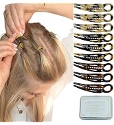 Fallinlocks 9 Pack Prestige Hair Pins for Women, 2.36" Small French Hair Pins for Thin & Thick Ha...