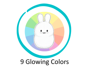 LumiPets Bunny 9 Glowing Colors