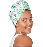 Dock & Bay Turban Hair Towel - for Home & The Beach - Super Absorbent, Quick Dry - Botanical - Or...