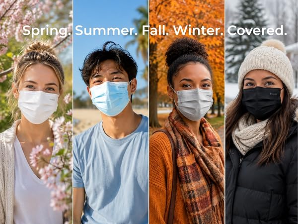 Spring. Summer. Fall. Winter. Covered.