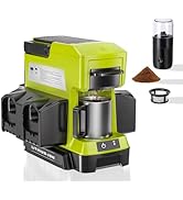 Taingwei Cordless Coffee Maker for Ryobi 18V Battery, Portable Drip Coffee Maker with Electric Co...