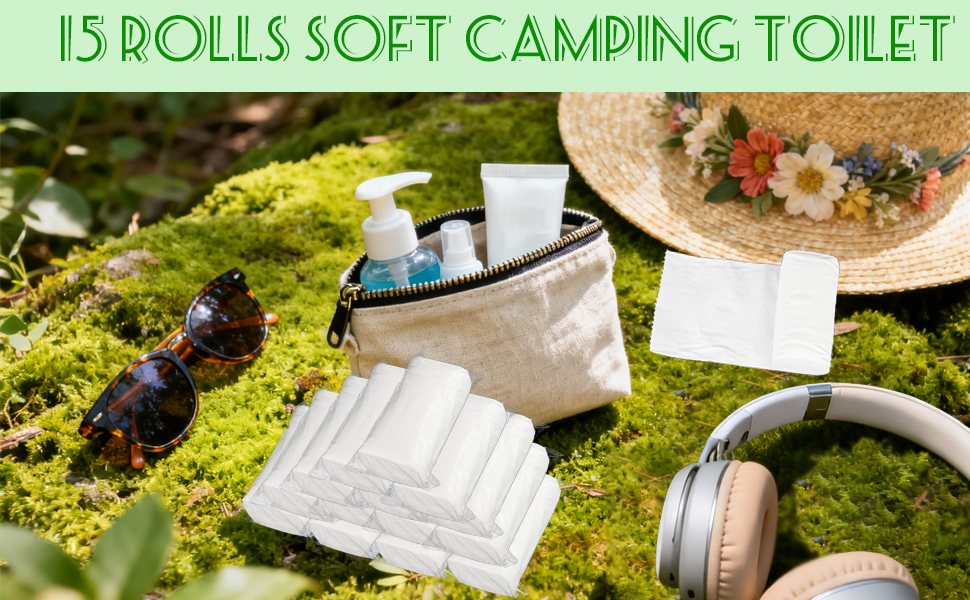 travel toilet paper rolls tissue camping portable bulk packs go size rv backpacking hiking