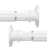 XIQIYY 2Pack Spring Tension Rods 28 to 48 Inch Adjustable Short Shower Curtain Rods No Drilling f...