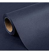 Flyhill Navy Blue Recyclable Kraft Paper Roll-17in x 32.8Ft-46.8sqft-Reversible Gift Wrap Roll fo...