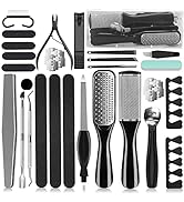 36 in 1 Pedicure Kit, Professional Pedicure Tools Foot Rasp Foot Dead Skin Remover for Home & Sal...