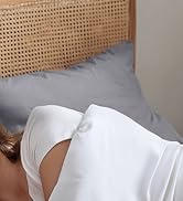 BEDELITE Cooling Pillow Cases for Hot Sleepers & Night Sweats, Rayon Derived from Bamboo, Grey Pi...