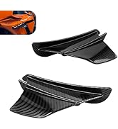 WZP 2PCS Motorcycle Fairing Wings, Carbon Fiber Aerodynamic Spoiler Wing, Self-adhesive Side Air ...