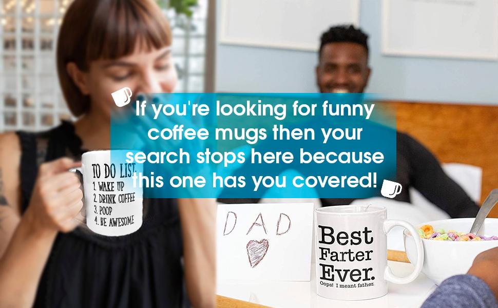 If you're looknig for funny coffee mugs then your search is over