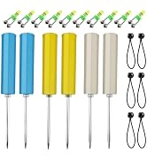 6pack Fishing Rod Holders Ground Support Fishing Pole Holder for Bank, Beach, Lake Spikes Stand w...