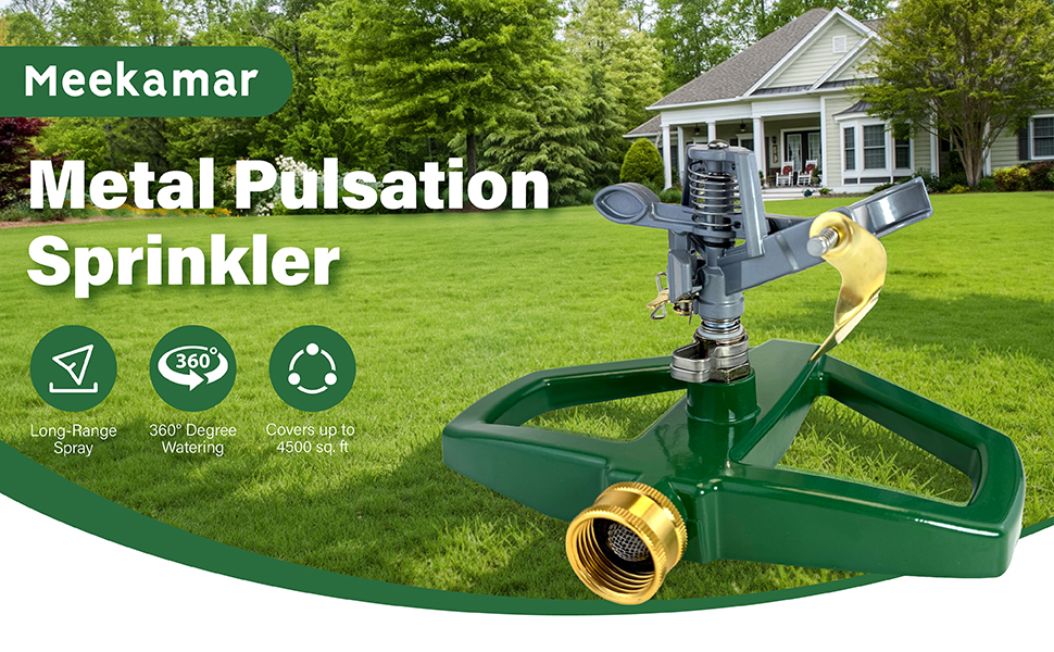 Metal pulsation sprinkler