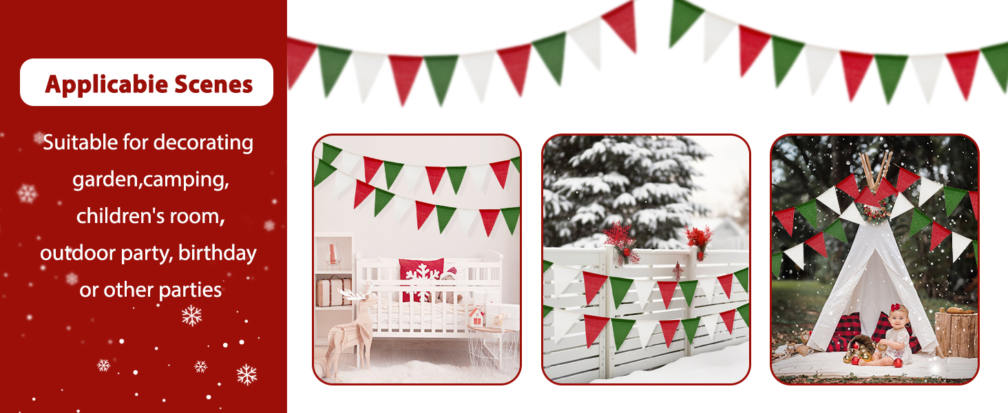 Christmas Burlap Banners