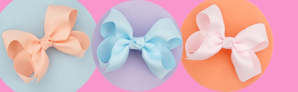 classic ribbon bows for girls