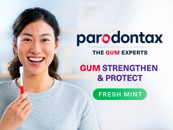 Parodontax the gum experts gum strengthen and protect fresh mint