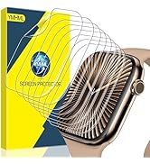 YMHML [ 8 Pack Compatible for Apple Watch Series 10 46mm Screen Protector, [Upgrade Flexible Film...